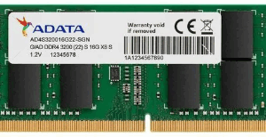 módulo ram adata premier ad4s320016g22 sgn para portátil 16gb (1 x 16gb) ddr4 3200/pc4 25600 ddr4 sdram 3200mhz 1.20v 260 pin sodimm