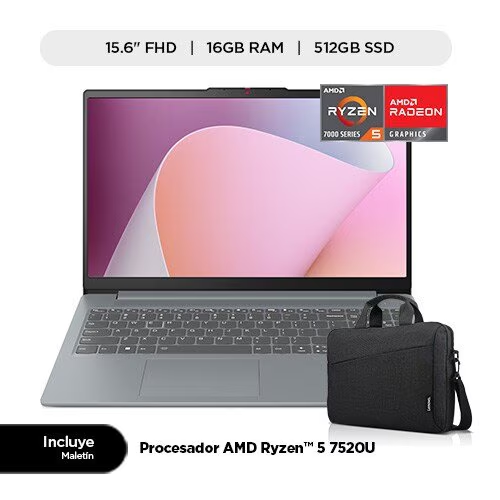 portátil lenovo ideapad slim 3 15amn8 82xq00n6lm 39.6cm (15.6") full hd amd ryzen 5 7520u 16gb 512gb ssd portátil lenovo ideapad slim 3 15amn8 82xq00n6lm 39.6cm (15.6") full hd amd ryzen 5 7520u 16gb 512gb ssd