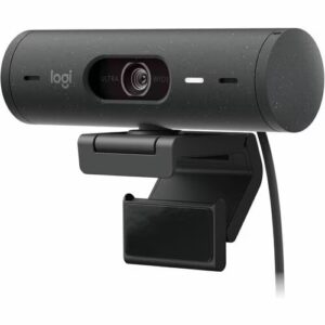 cámara web logitech brio 505 4megapíxel 60fps grafito usb tipo c 1920 x 1080 vídeo auto foco 90° Ángulo 4x zoom digital micrófono